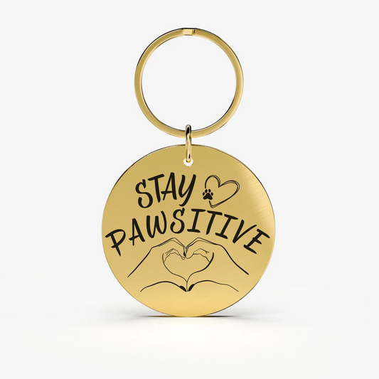 Keychain | Stay Pawsitive
