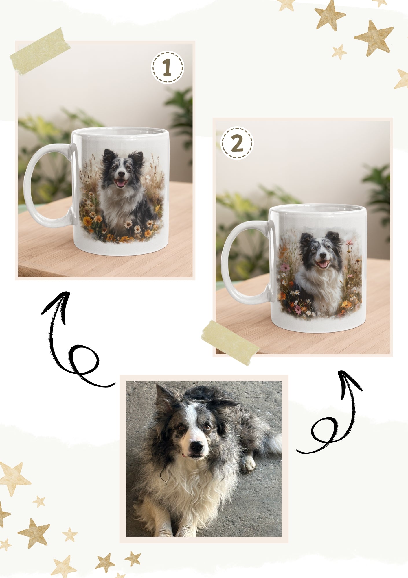 Gepersonaliseerde Mok | "Dog Flower"