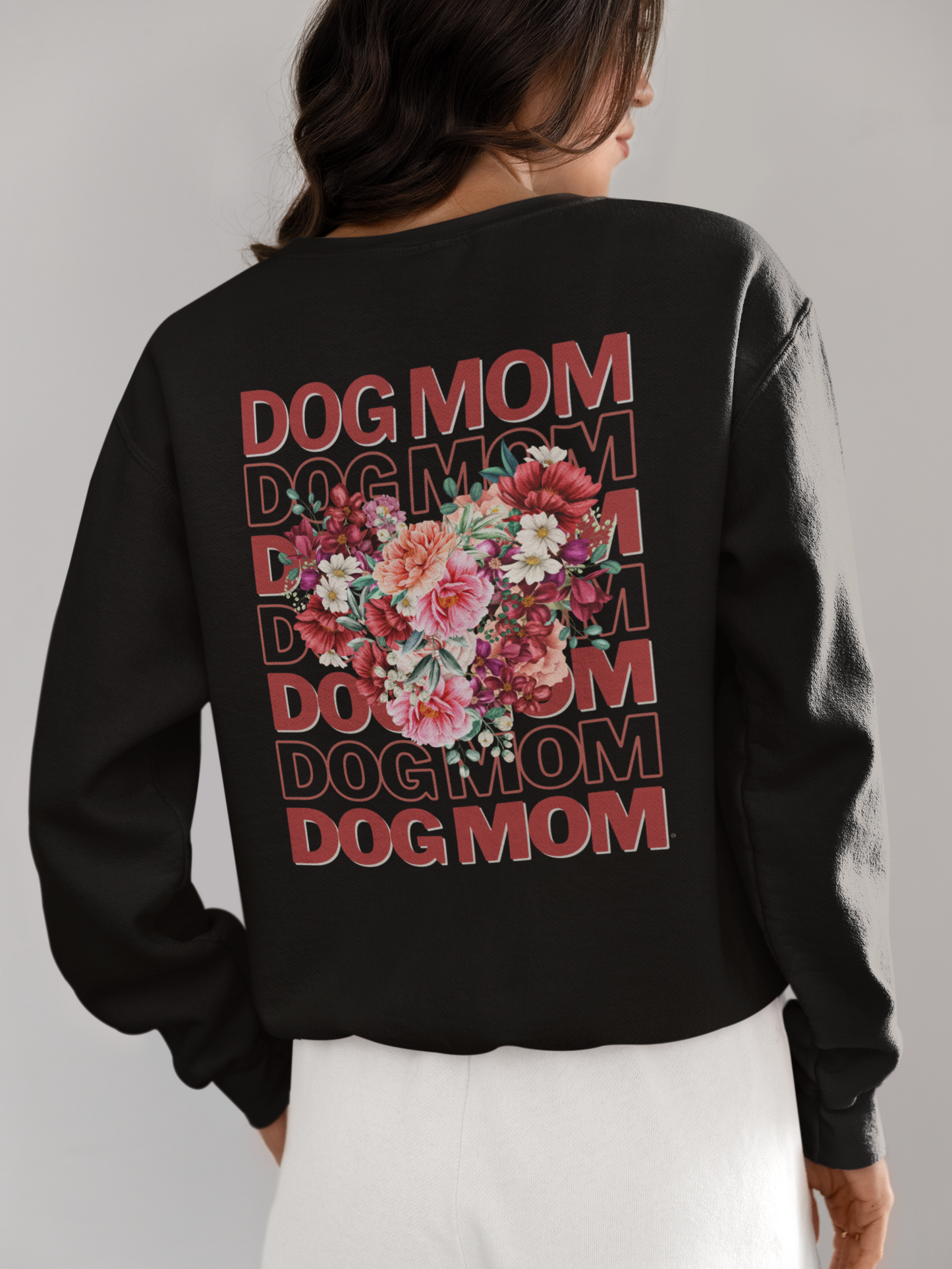 Sweater | Dog Mom flower