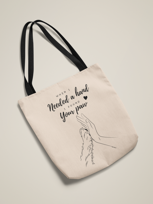 Tote Bag | "I found your paw.." Quote
