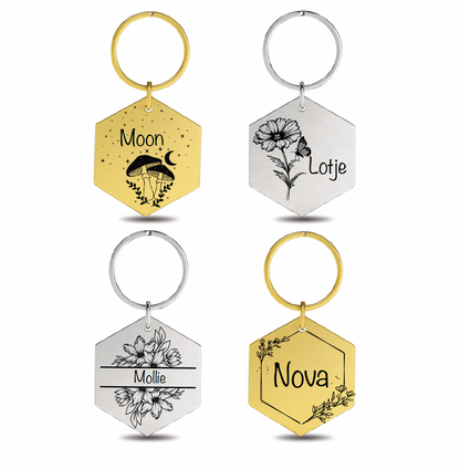 Name Tags Hexagon | 4 Designs