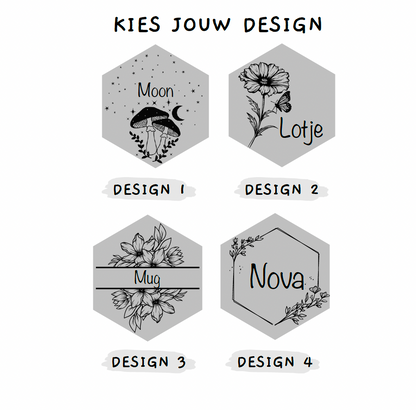 Name Tags Hexagon | 4 Designs