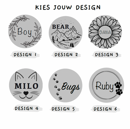Name Tags round | 6 Designs