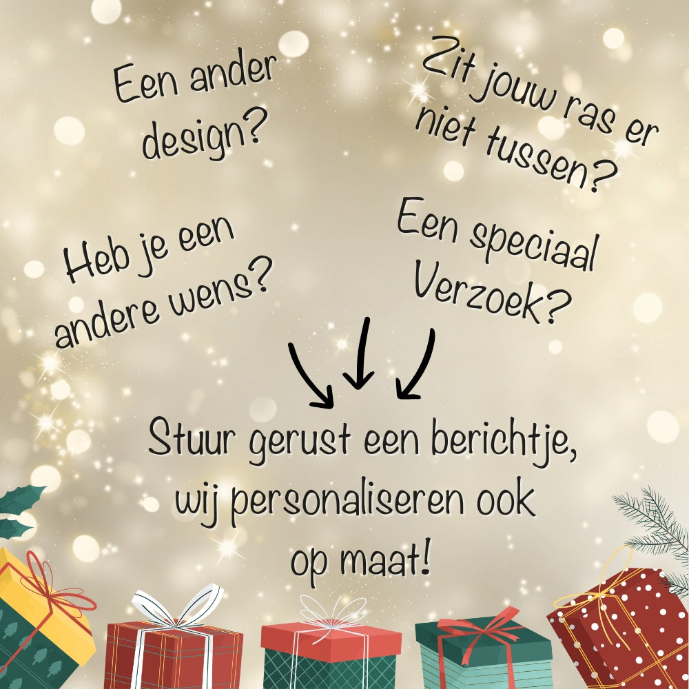 Gepersonaliseerde kerstbal Hond 🎄