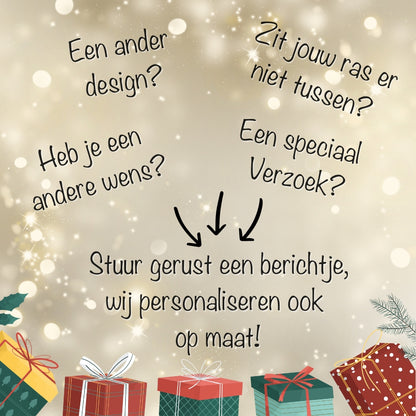 Gepersonaliseerde kerstbal Hond 🎄