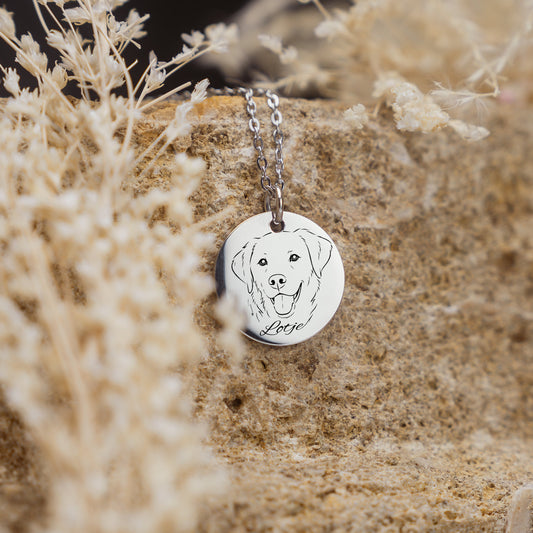 Fine-line Portret | ketting