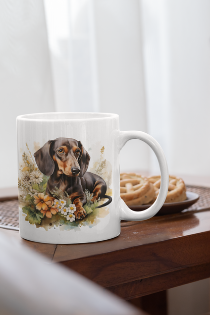 Gepersonaliseerde Mok | "Dog Flower"
