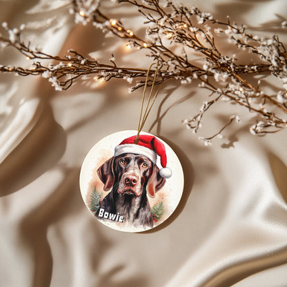 Gepersonaliseerde kerstbal Hond 🎄 | Rond